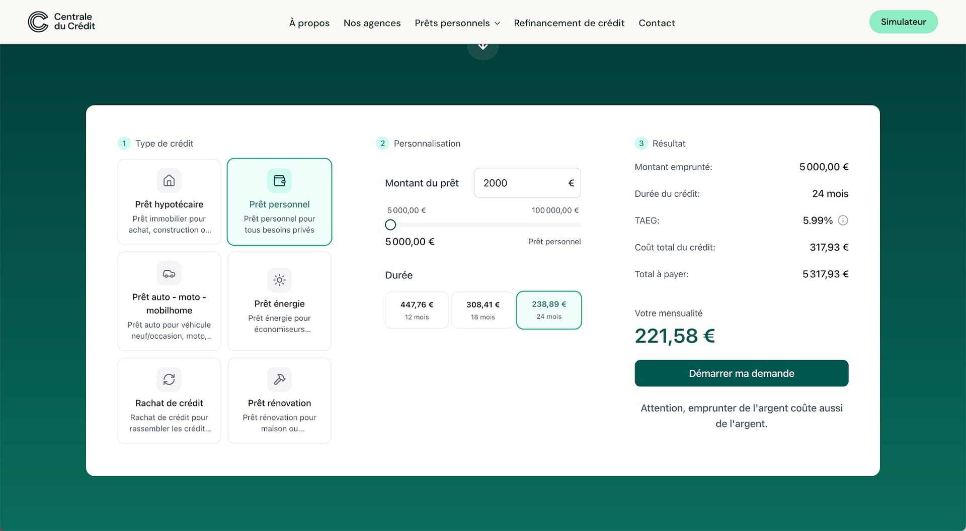 Centrale du crédit