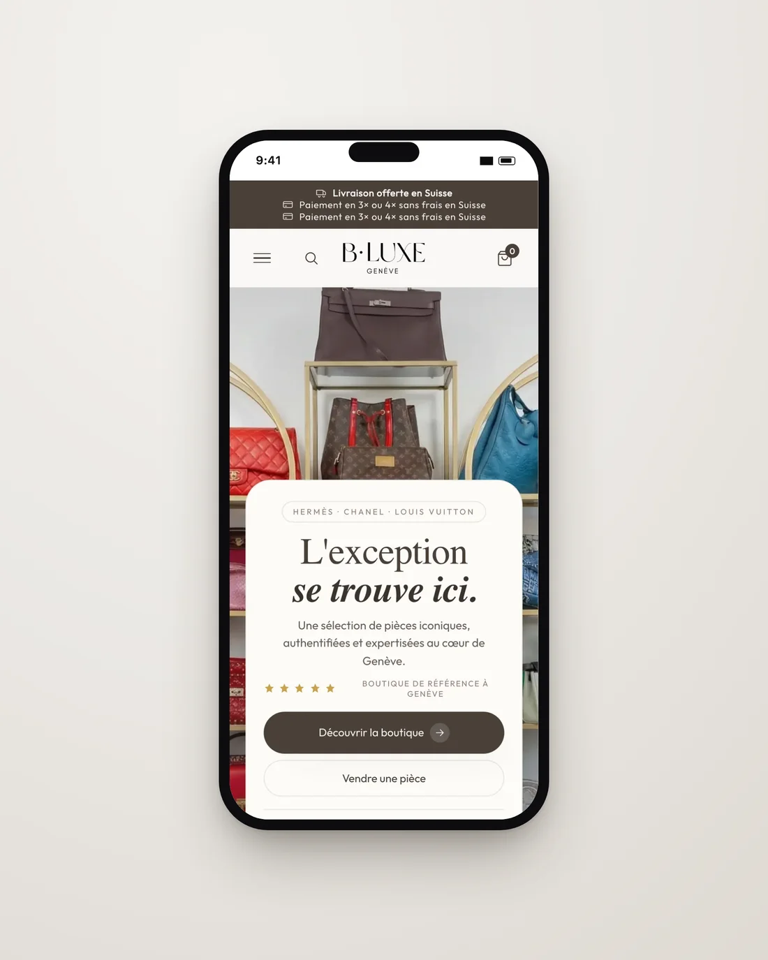 Pensé d'abord pour l'achat au smartphone