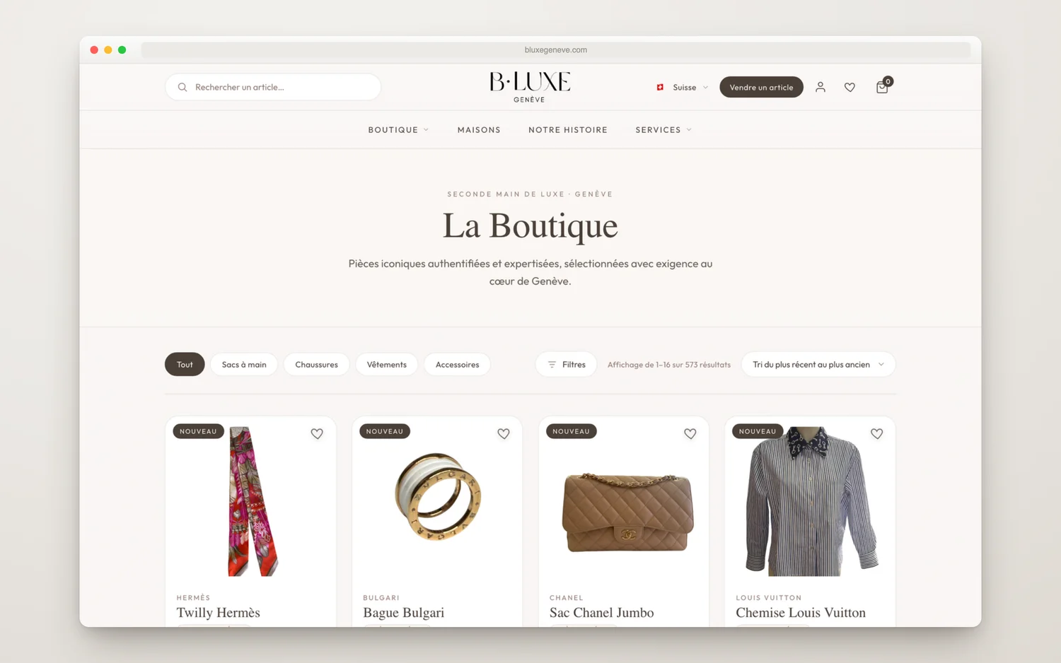 La boutique en ligne, pièce par pièce