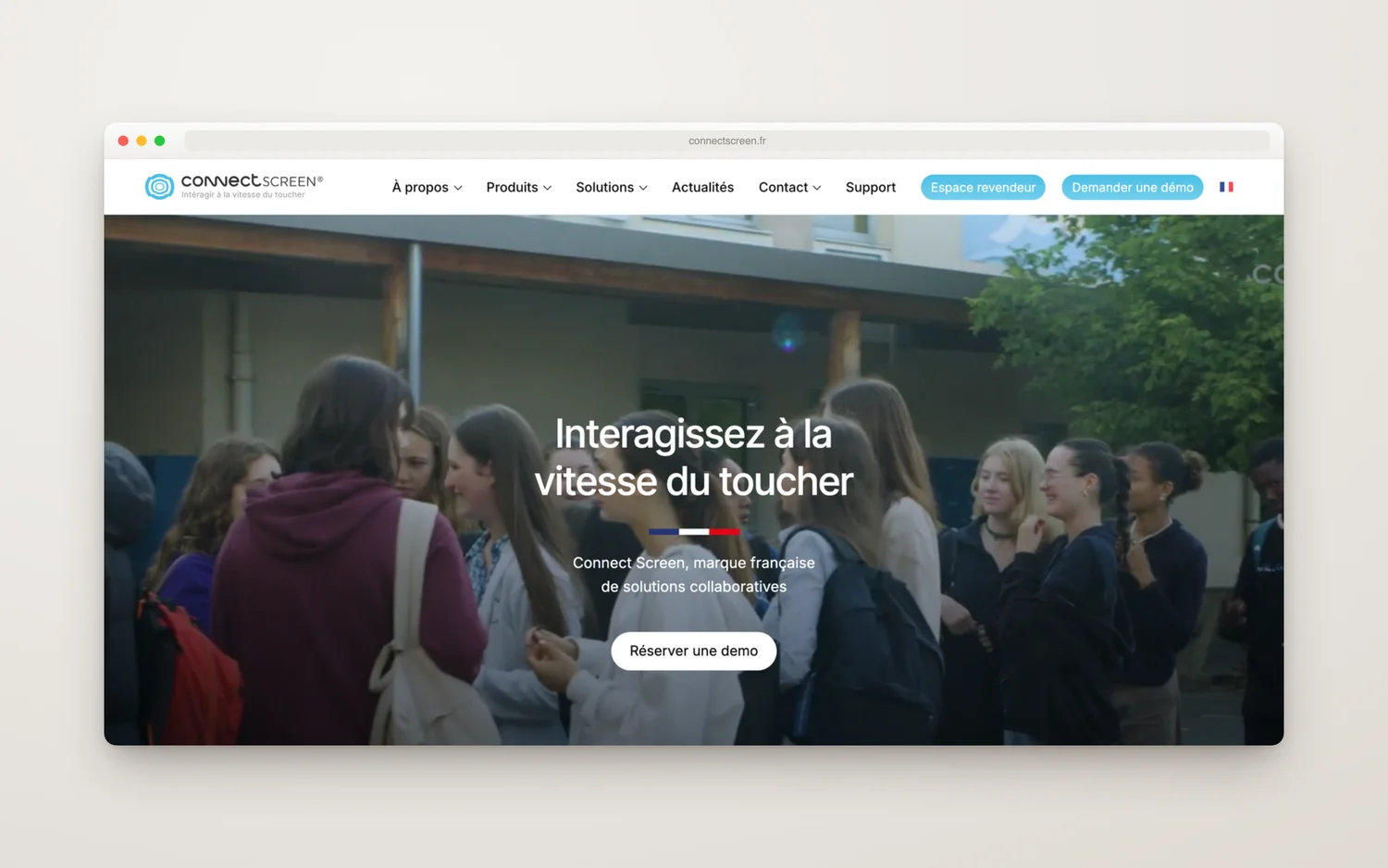 La home B2B qui pose le sérieux industriel