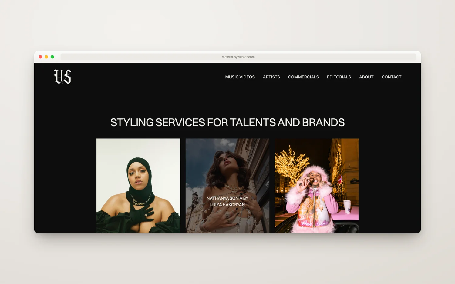 Le portfolio de stylisme, mise en scène